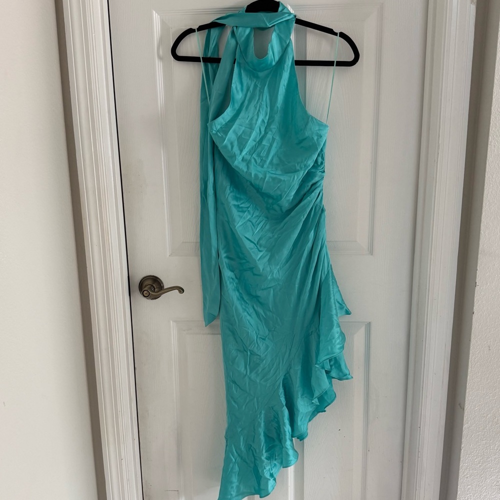 Amanda Uprichard Shaena Silk Halter Dress - Picture 8 of 8